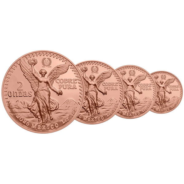 2026 Liberia Vintage Libertad 4-Coin 3.75oz Fractional Copper Set
