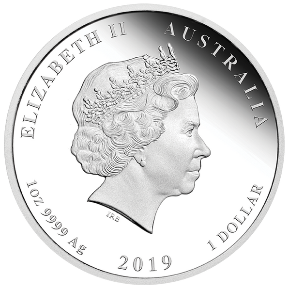 2019 Year of the Pig 1oz Silver Coloured Proof Coin