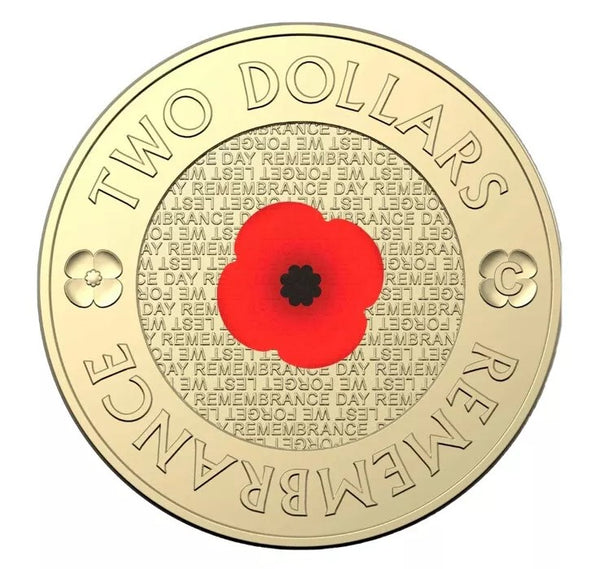 2012 Remembrance Day Red Poppy $2 PNC with 'C' Mintmark Coin