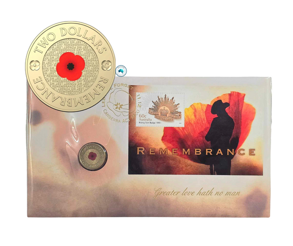 2012 Remembrance Day Red Poppy $2 PNC with 'C' Mintmark Coin