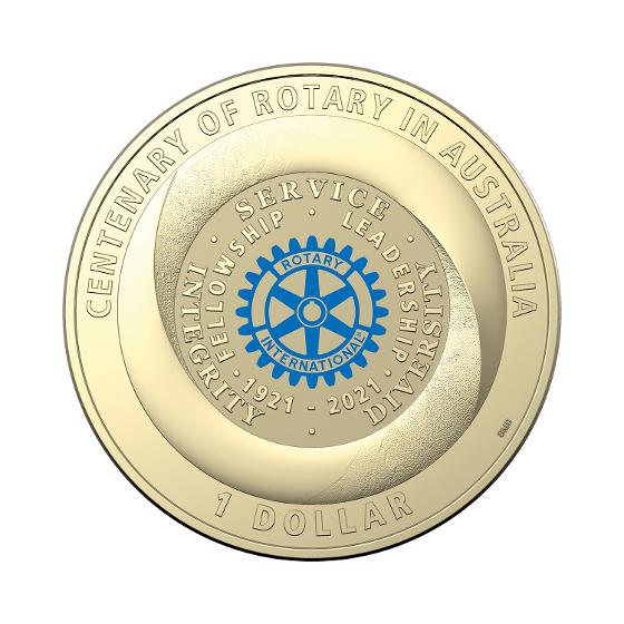 2021 Rotary Australia Centenary $1 MS68