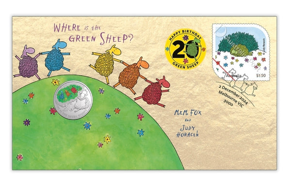 2024 Where is the Green Sheep 20th Anniversary 20c PNC