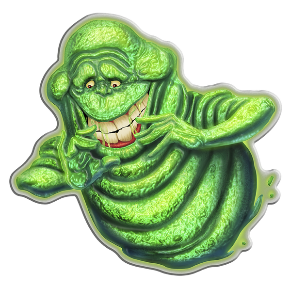2024 Ghostbusters 2oz Silver 'Slimer' Shaped Coloured Coin