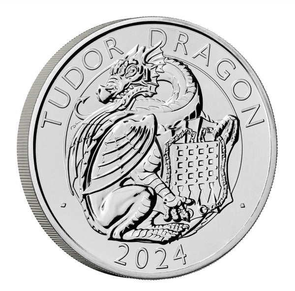 2024 The Tudor Beasts 'Dragon' 5 Pound Coin