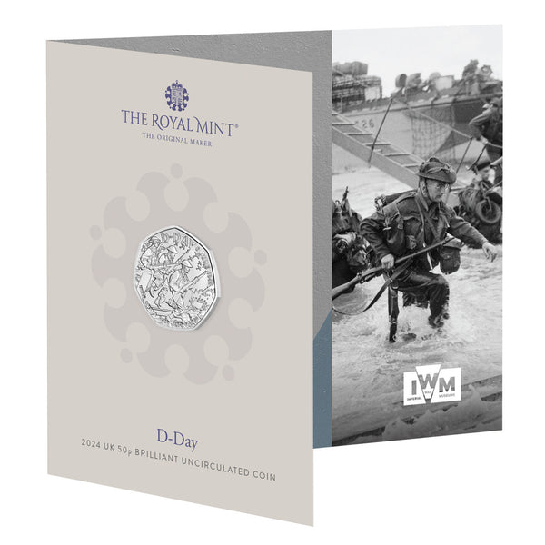 2024 D-Day 80th Anniversary 50p Brilliant Uncirculated Coin