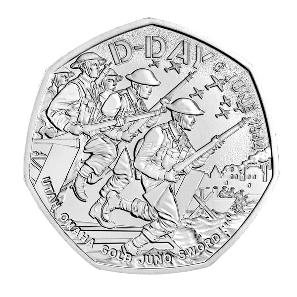 2024 D-Day 80th Anniversary 50p Brilliant Uncirculated Coin