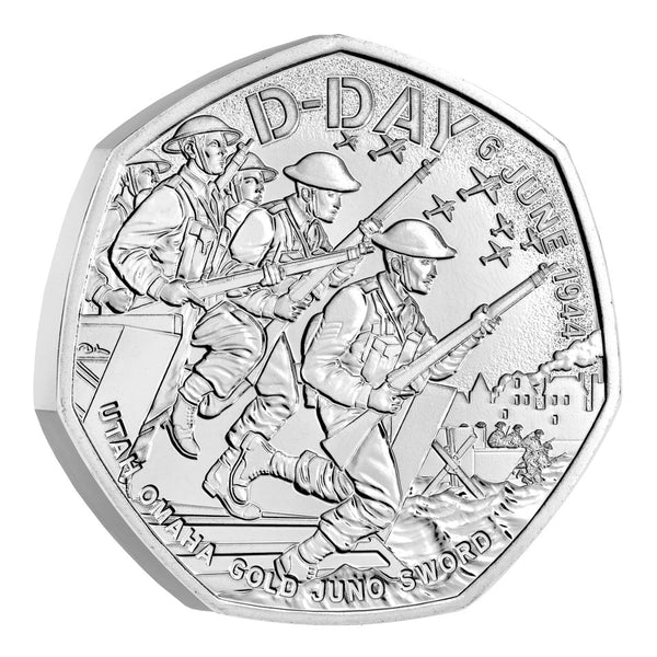 2024 D-Day 80th Anniversary 50p Brilliant Uncirculated Coin