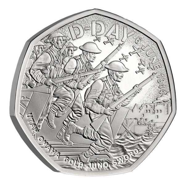 2024 D-Day 80th Anniversary 50p Silver Proof Coin