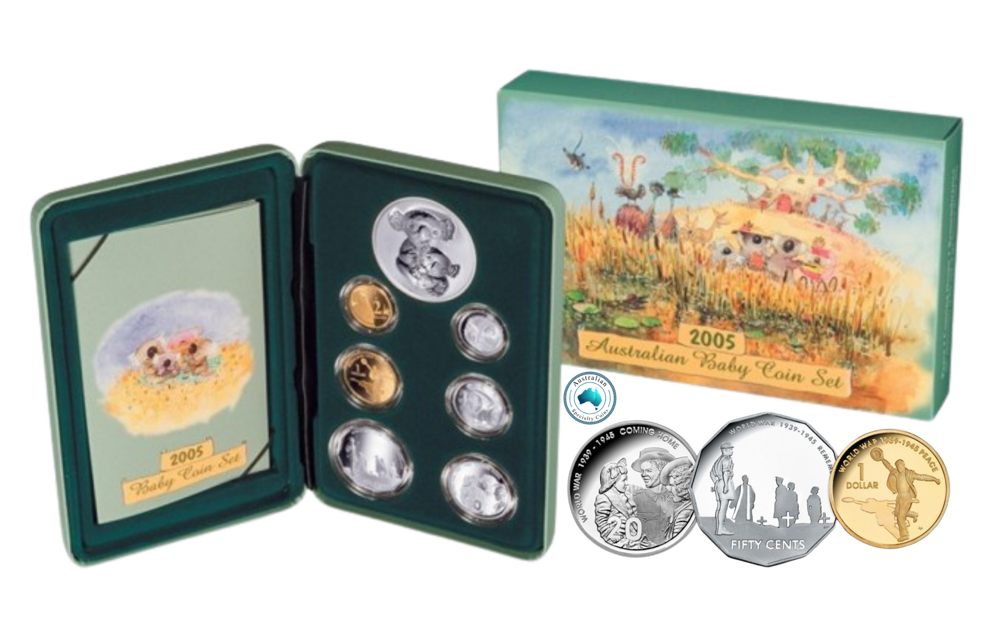 2005 Australia's Baby 7 Coin Proof Coin Set - Koala Series