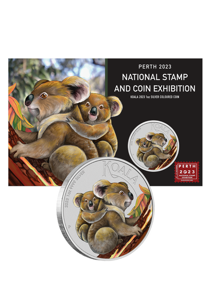 Perth Stamp Show Koala silver Coin