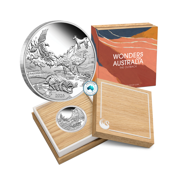 2026 Wonders of Australia 'The Outback' 1oz Silver Proof Coin