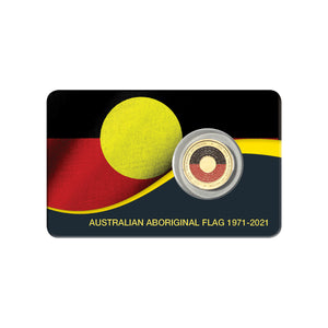 2021 Aboriginal Flag $2 Coloured Uncirculated Coin (New Design)