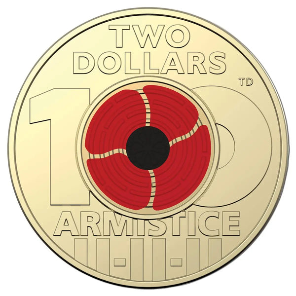 2018 Remembrance Day Armistice Centenary $2 - Downies Card (New Design)