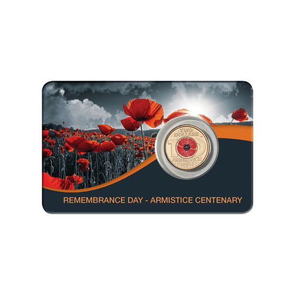 2018 Remembrance Day Armistice Centenary $2 - Downies Card (New Design)