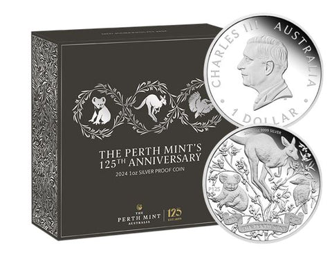 2024 The Perth Mint 125th Anniversary 1oz Silver Proof Coin
