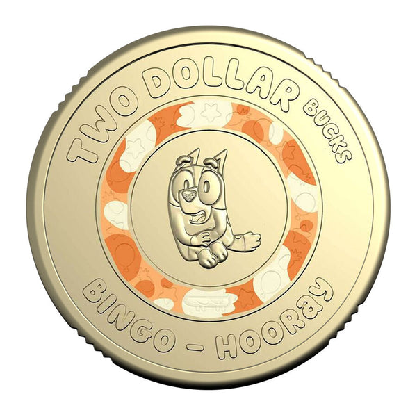 2026 Bingo 'Hooray' $2 Cotton & Co Coin Roll with Protective Tube