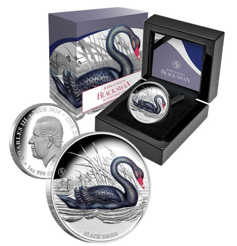 Black Swan 2024 $1 1oz Silver Proof Coin