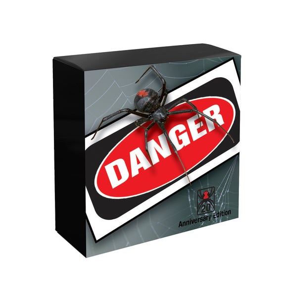 2026 Deadly & Dangerous $1 Redback Spider 20th Anniversary Privy Mark 1oz Silver Proof Coin