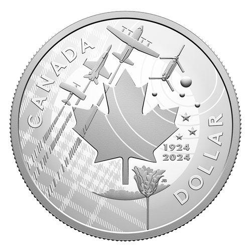 2024 Canadian Mint '100th Anniversary of the Royal Canadian Airforce' 1oz Silver Proof Coin