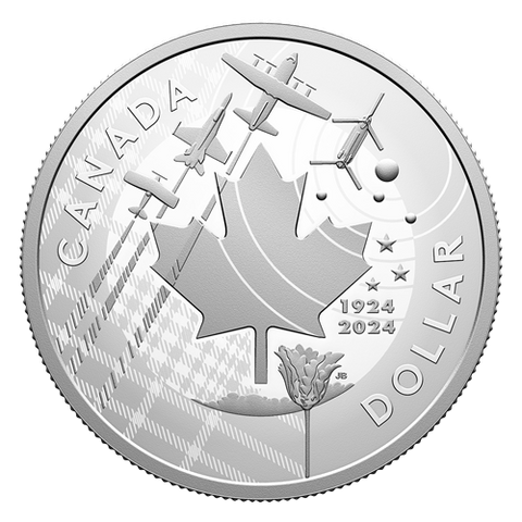 2024 Canadian Mint '100th Anniversary of the Royal Canadian Airforce' 1oz Silver Proof Coin
