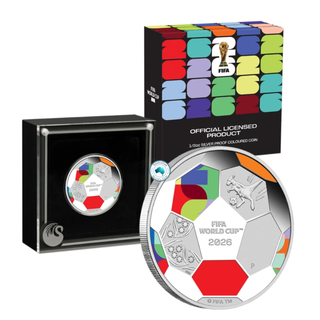 2026 FIFA World Cup 1/2oz Fine Silver Proof Coloured Coin