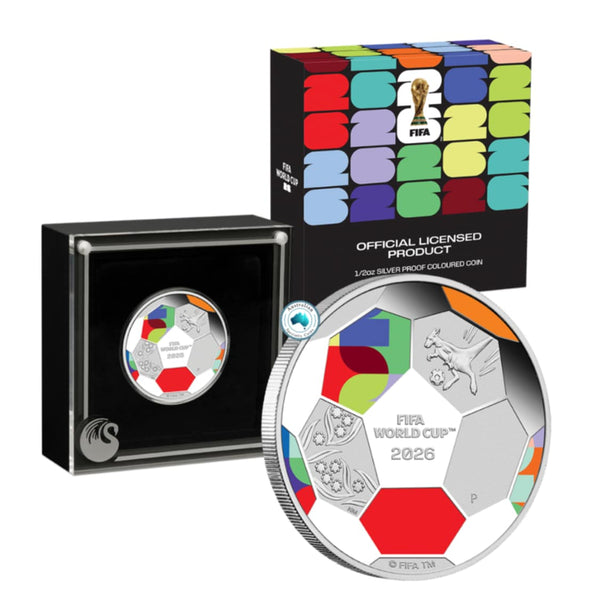 2026 FIFA World Cup 1/2oz Fine Silver Proof Coloured Coin