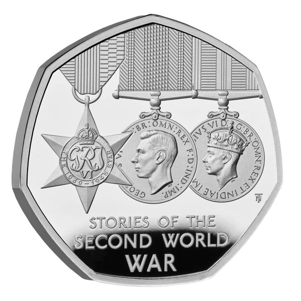 2025 Stories of The Second World War UK 50p Silver Proof Coin