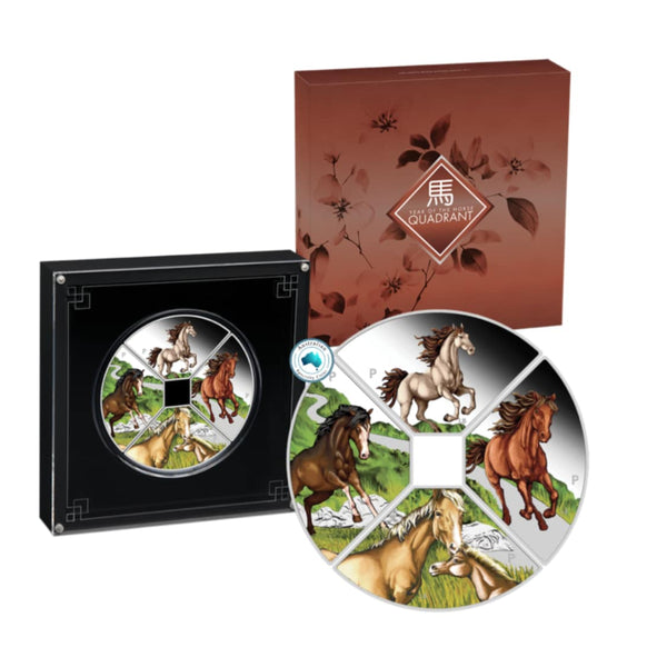 2026 Year of the Horse Quadrant 1oz Silver Proof Four-Coin Set