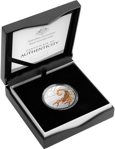 2023 Australian Desert Scorpion 1oz Silver Coloured Coin