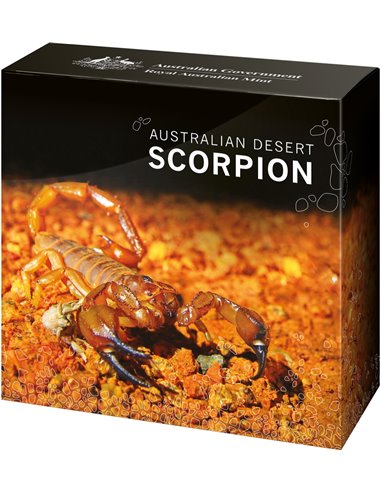 2023 Australian Desert Scorpion 1oz Silver Coloured Coin