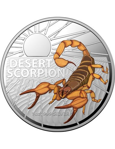 2023 Australian Desert Scorpion 1oz Silver Coloured Coin