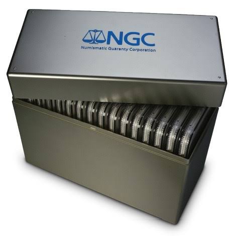 NGC Plastic Storage Box for 16 Oversize Slab Coin Holders