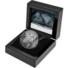 2024 Australia at Night 'Red-Eyed Tree Frog' $1 1oz Silver Black Proof Coin