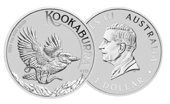 2024 Australian Kookaburra 1oz Silver Bullion Coin
