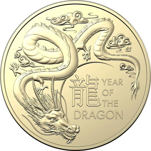 2024 Lunar Year of the Dragon 2 Coin $1 Set UNC