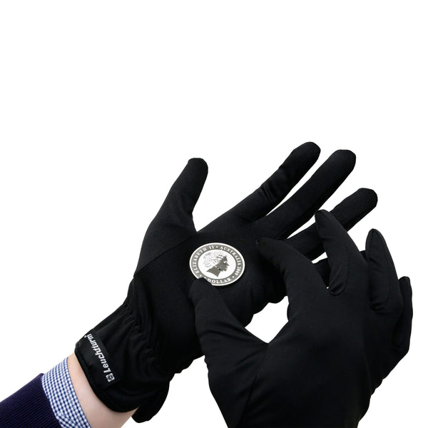 Lighthouse Coin Handling Cotton Gloves Black - 1 Pair