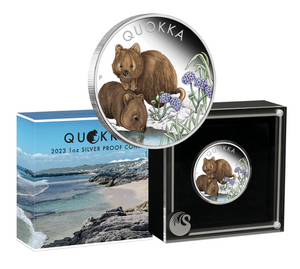 2023 Quokka 1oz Silver Proof Coloured Coin