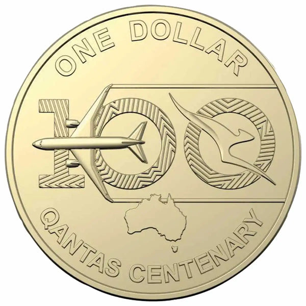 2020 Qantas Centenary $1 Al/Br Coin Pack (New Card Design)