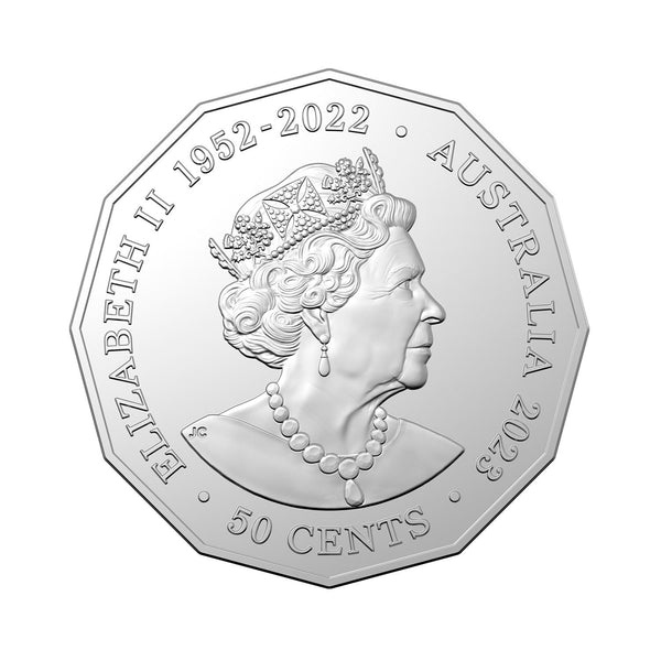 2023 Bathurst 60th Anniversary Coloured 50c Carded Coin