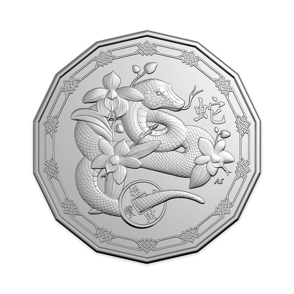 2025 Christmas Island Year of the Snake 50c Postal Numismatic Cover