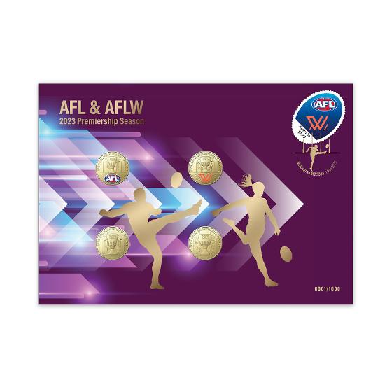 2023 AFL & AFLW Limited-Edition Four-Coin PNC