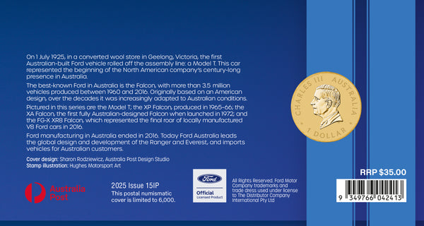 2025 Ford: 100 Years in Australia FG-X XR8 Falcon $1 PNC