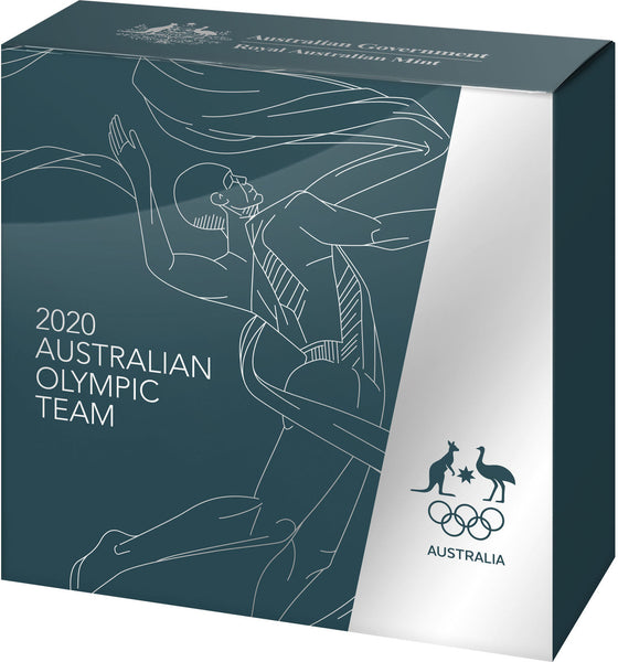 2020 Australia Olympic Team $5 1oz Fine Silver Proof Domed Coin