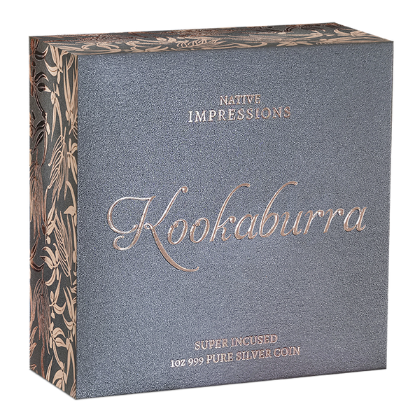 2025 Native Impressions Kookaburra 1oz Super Incused Rose Gold Silver Coin