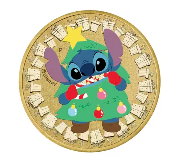 2025 Stitch Christmas Two-Coin $1 PNC
