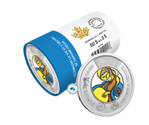 2025 Celebrating the Life and Art of Daphne Odjig $2 Coloured Coin Roll Special Wrap