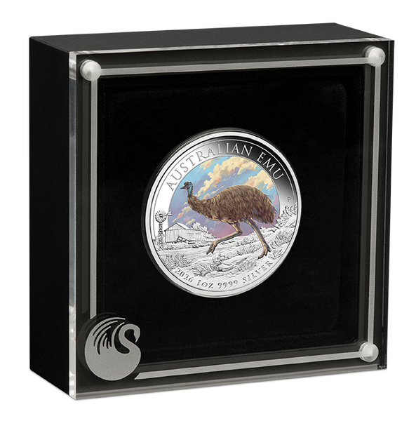 2026 Australian Emu 1oz Silver Coloured Coin