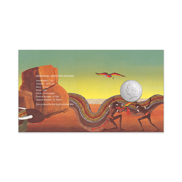 2025 The Rainbow Serpent 50th Anniversary 20c PNC