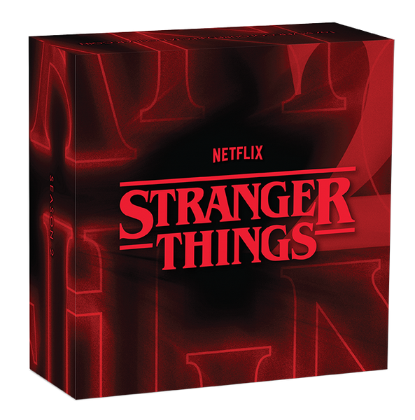 2026 Stranger Things 'S2 Poster' 1oz Silver Coloured Rectangular Coin