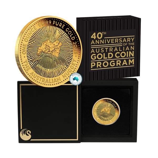 2026 Australian Nugget 40th Anniversary 1oz Gold Proof Coin